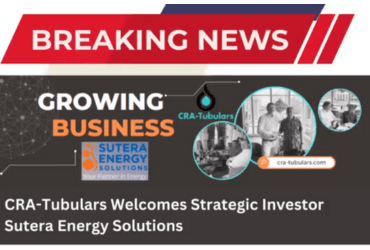 You are currently viewing CRA-Tubulars Welcomes Strategic Investor Sutera Energy Solutions